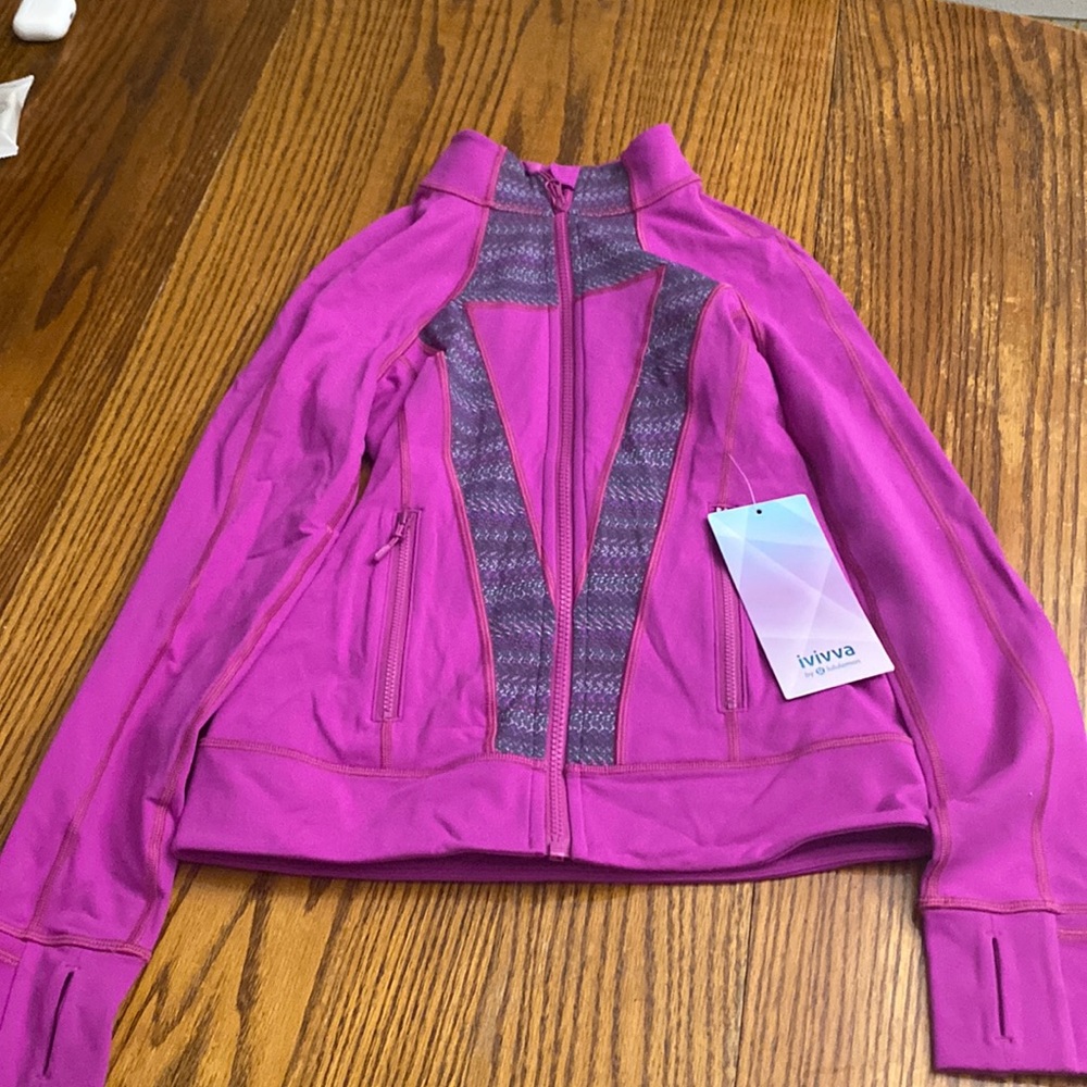 Lululemon ivviva kids jacket! NEVER WORN TAG ON. Buttery nylon feeling.